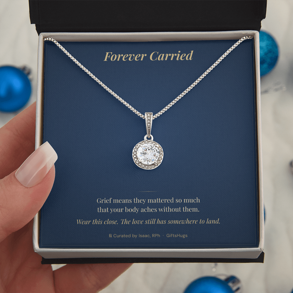 Forever Carried – Eternal Hope Sympathy Necklace with Message Card