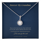 Personalized Forever My Grandma Remembrance Necklace with Message Card