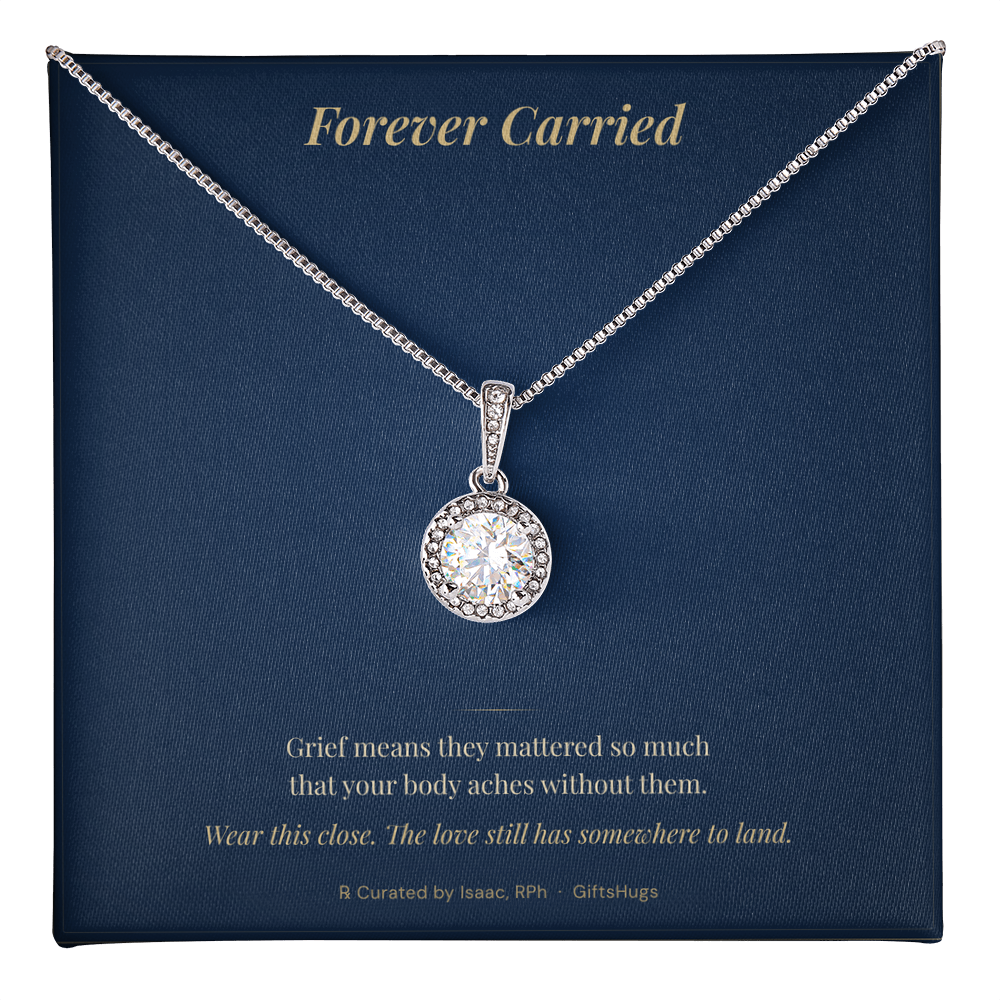 Forever Carried – Eternal Hope Sympathy Necklace with Message Card
