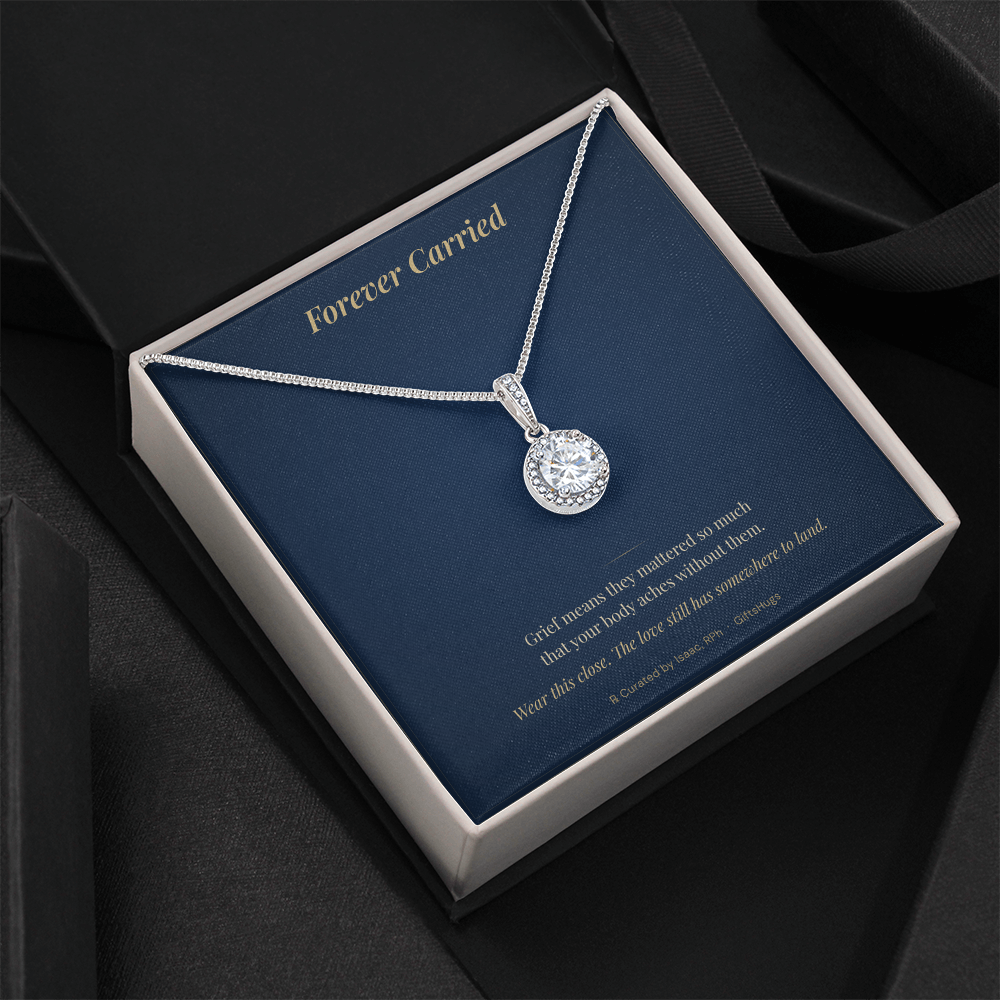 Forever Carried – Eternal Hope Sympathy Necklace with Message Card