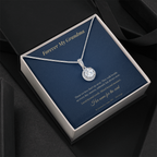 Personalized Forever My Grandma Remembrance Necklace with Message Card