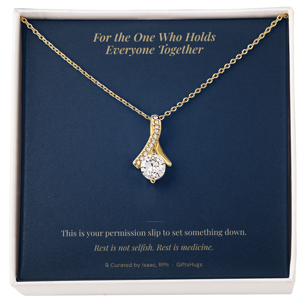The Comfort Necklace – Alluring Beauty Self-Care Necklace with Message Card