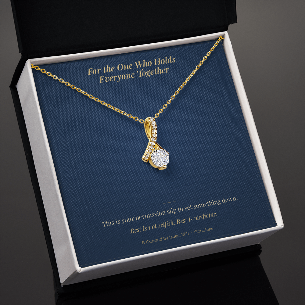 The Comfort Necklace – Alluring Beauty Self-Care Necklace with Message Card