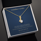 Personalized Grandma's Garden Necklace with Message Card