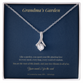 Personalized Grandma's Garden Necklace with Message Card