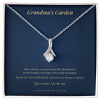 Personalized Grandma's Garden Necklace with Message Card