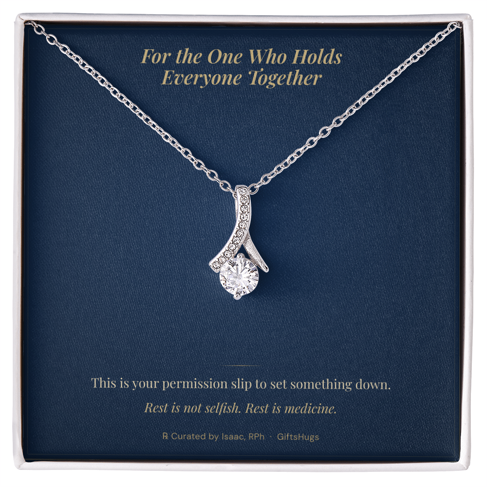 The Comfort Necklace – Alluring Beauty Self-Care Necklace with Message Card