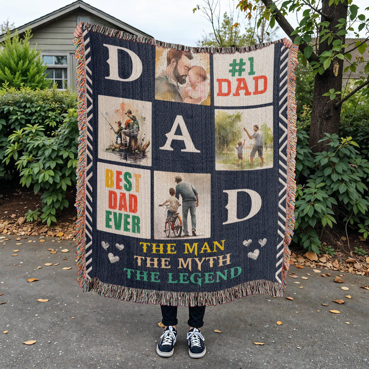 Best Dad Ever - Woven Blanket
